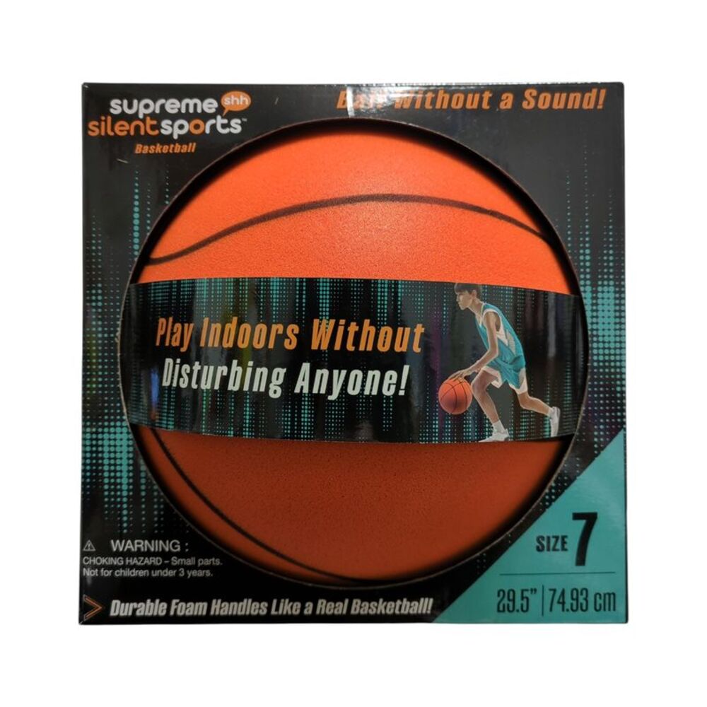 Supreme Silent Sports No Sound Foam Basketball, Size 7
